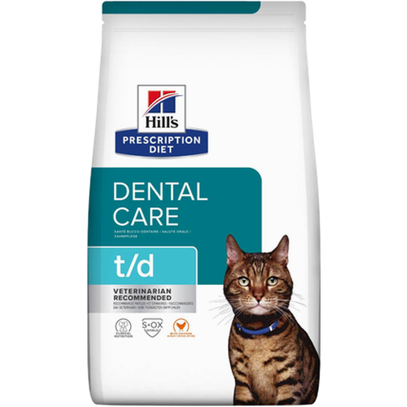 t/d Dental Care Veterinärfoder för katt 3kg
