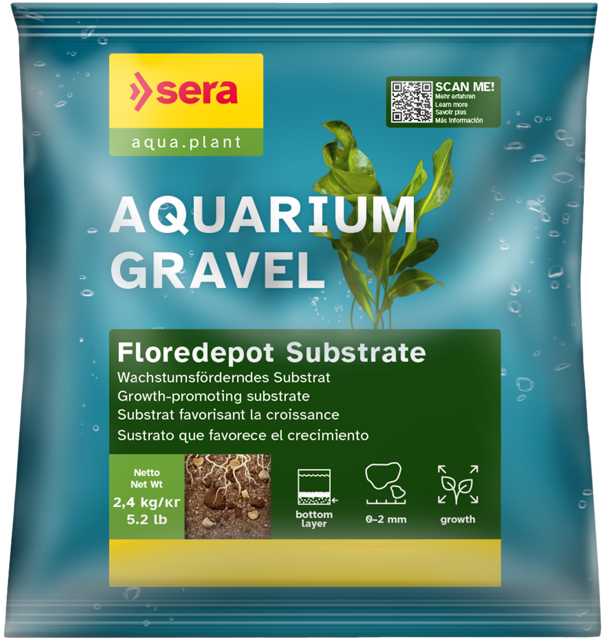 Aquarium Gravel Floredepot Substrate 2,2L