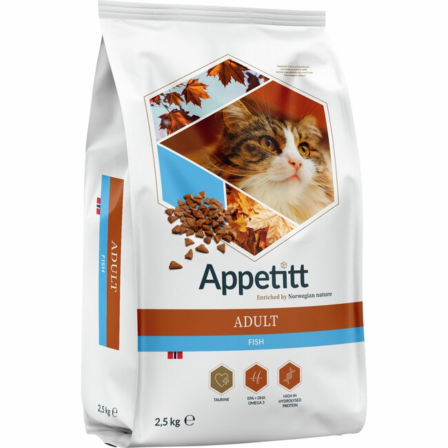 Cat Adult Fish Tørrfôr for Katt 2,5kg