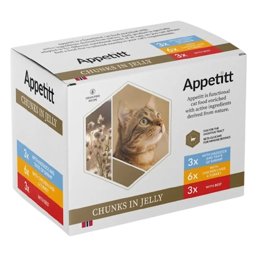 Cat Menyboks Mix i Gelé Våtfôr for katt 12p