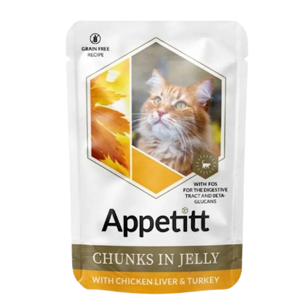 Cat Pouch med Kyllinglever Våtfôr for katt 85g