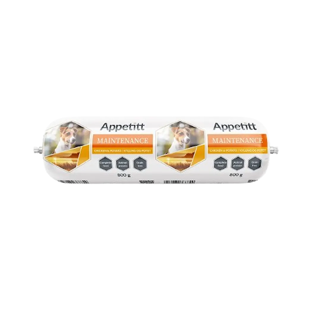 Pølse Maintenance Kylling Våtfôr for hund 800g
