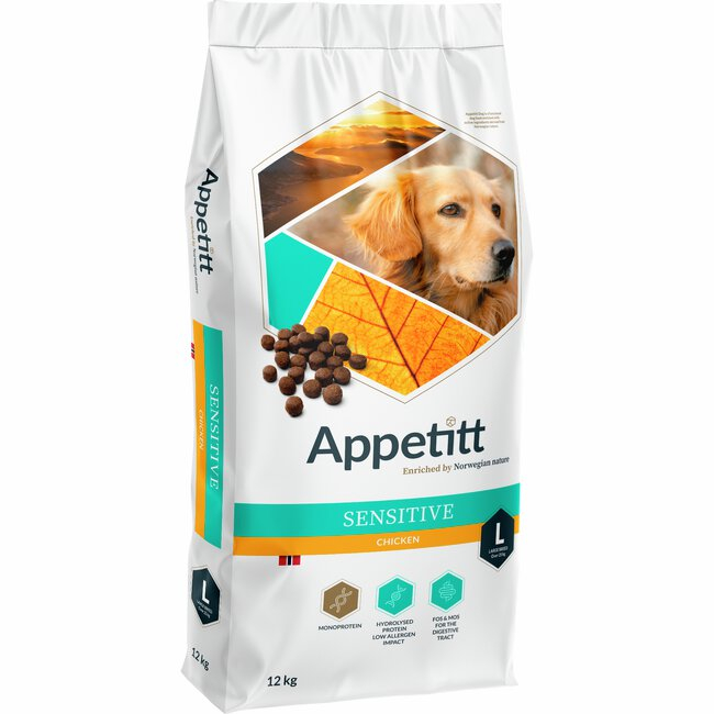 Sensitive Large Chicken Tørrfôr for hund 12kg