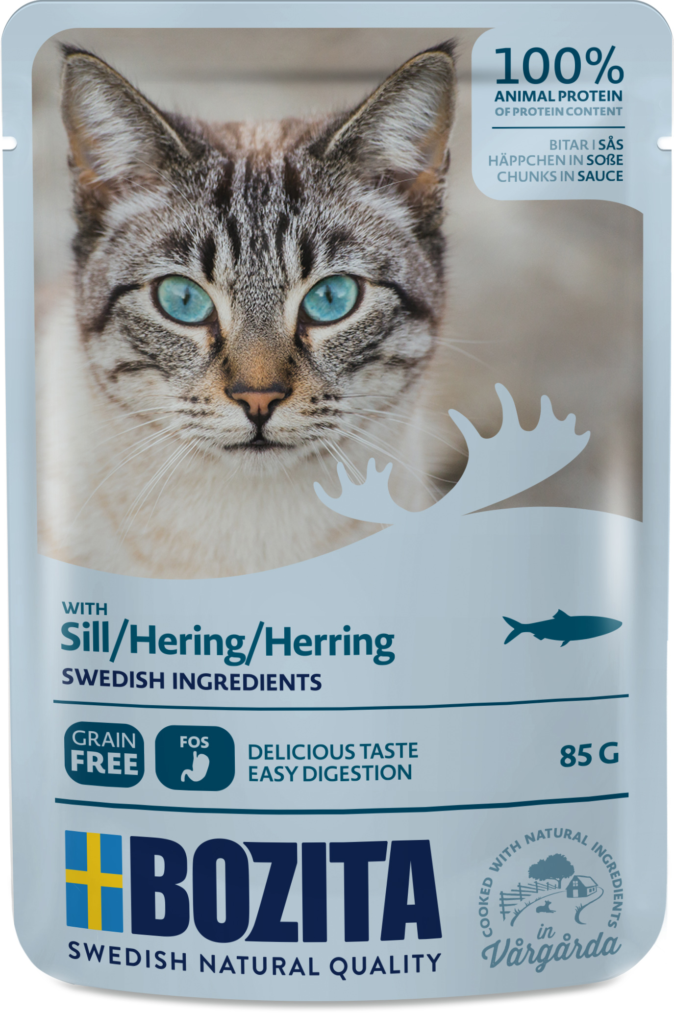 Biter i saus med sild