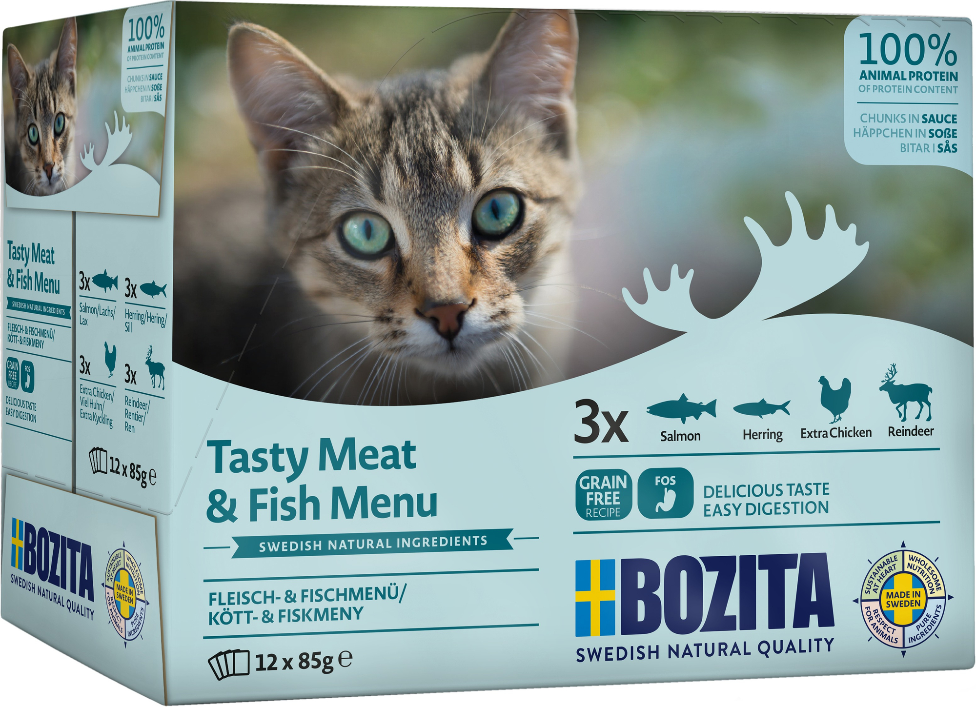 Meat & Fish in Sauce Våtfoder för katt 12x85g
