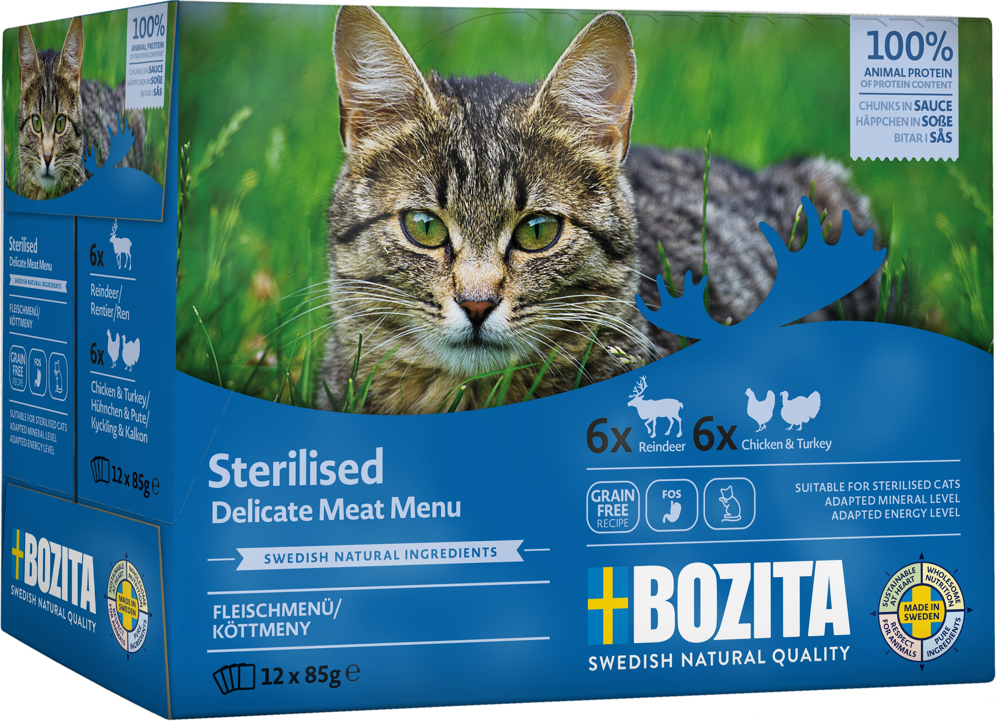 Sterilised Meat in Sauce Våtfor til katt 12x85g