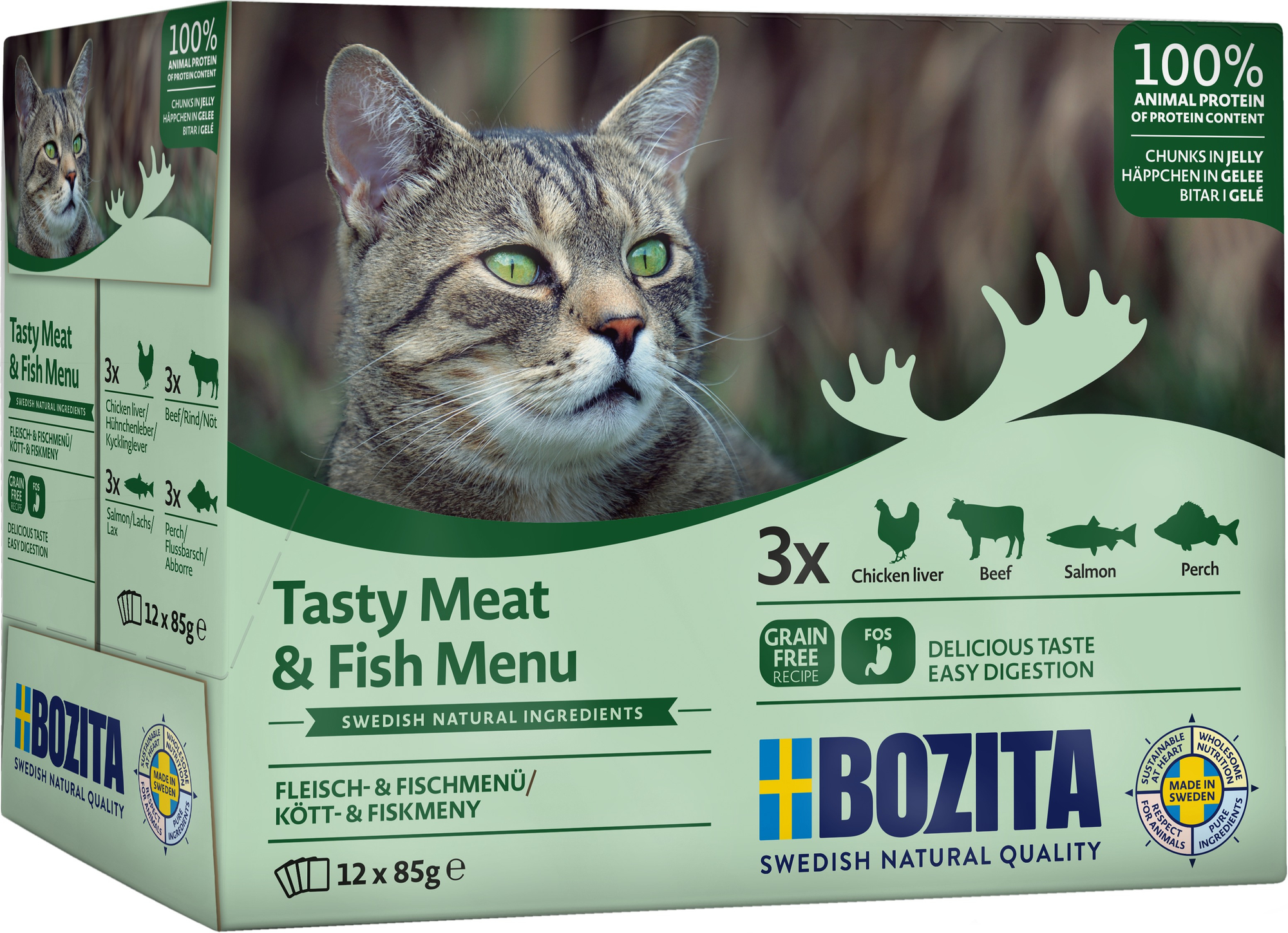 Meat & Fish in Jelly Våtfoder för katt 12x85g