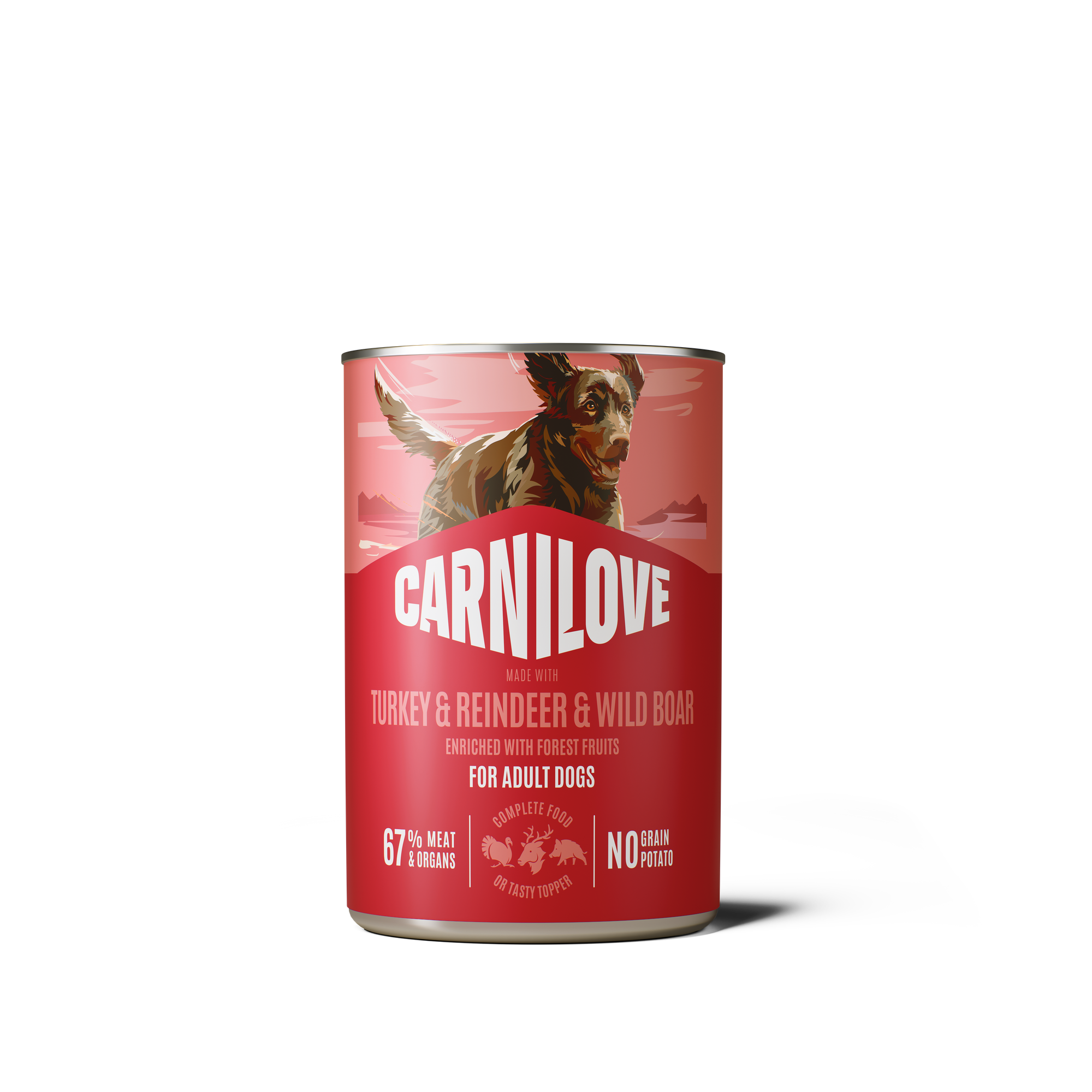 Dog Can Paté Turkey & Reindeer & Wildboar 400g
