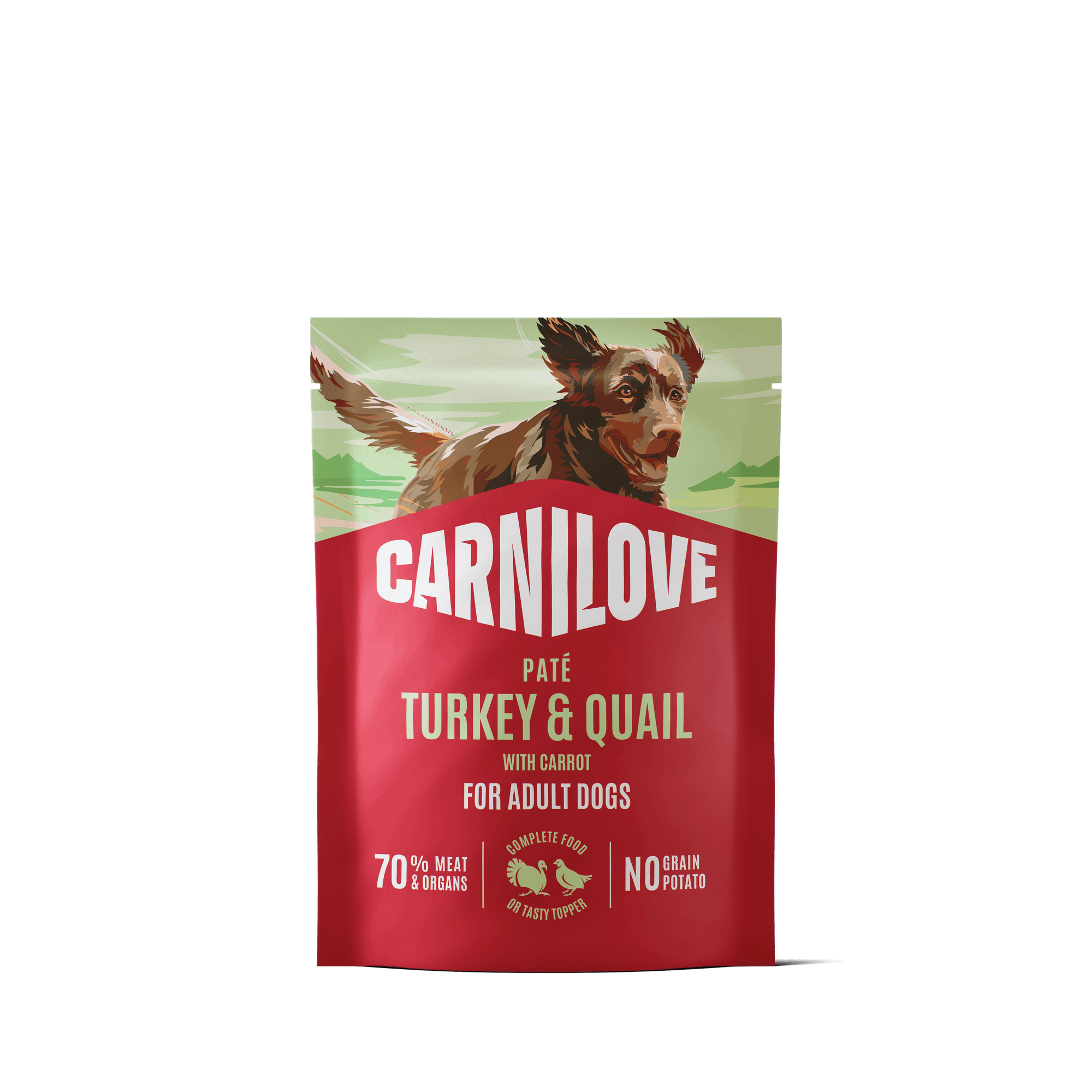 Dog Pouch Paté Turkey & Quail 300g