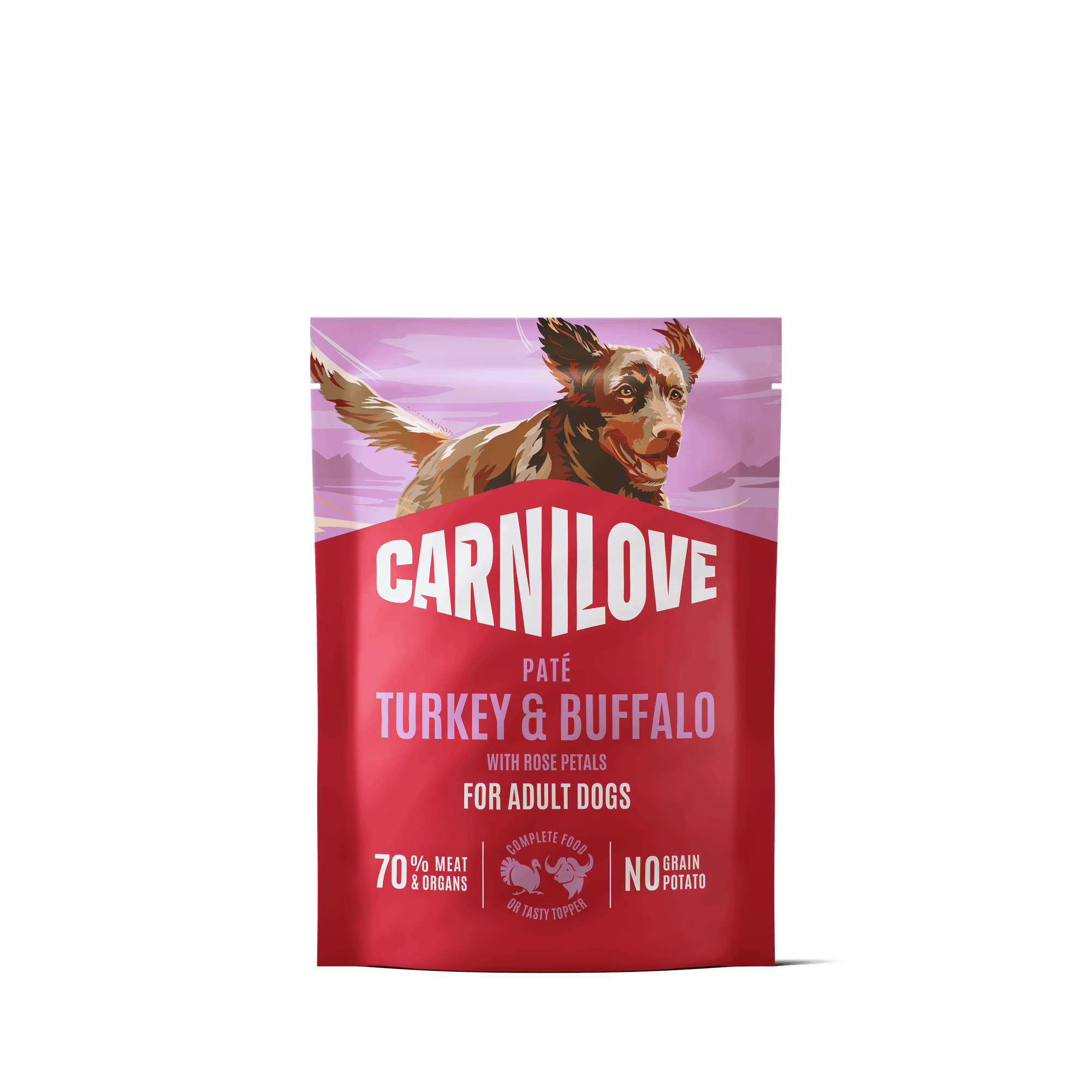 Dog Pouch Paté Turkey & Buffalo 300g