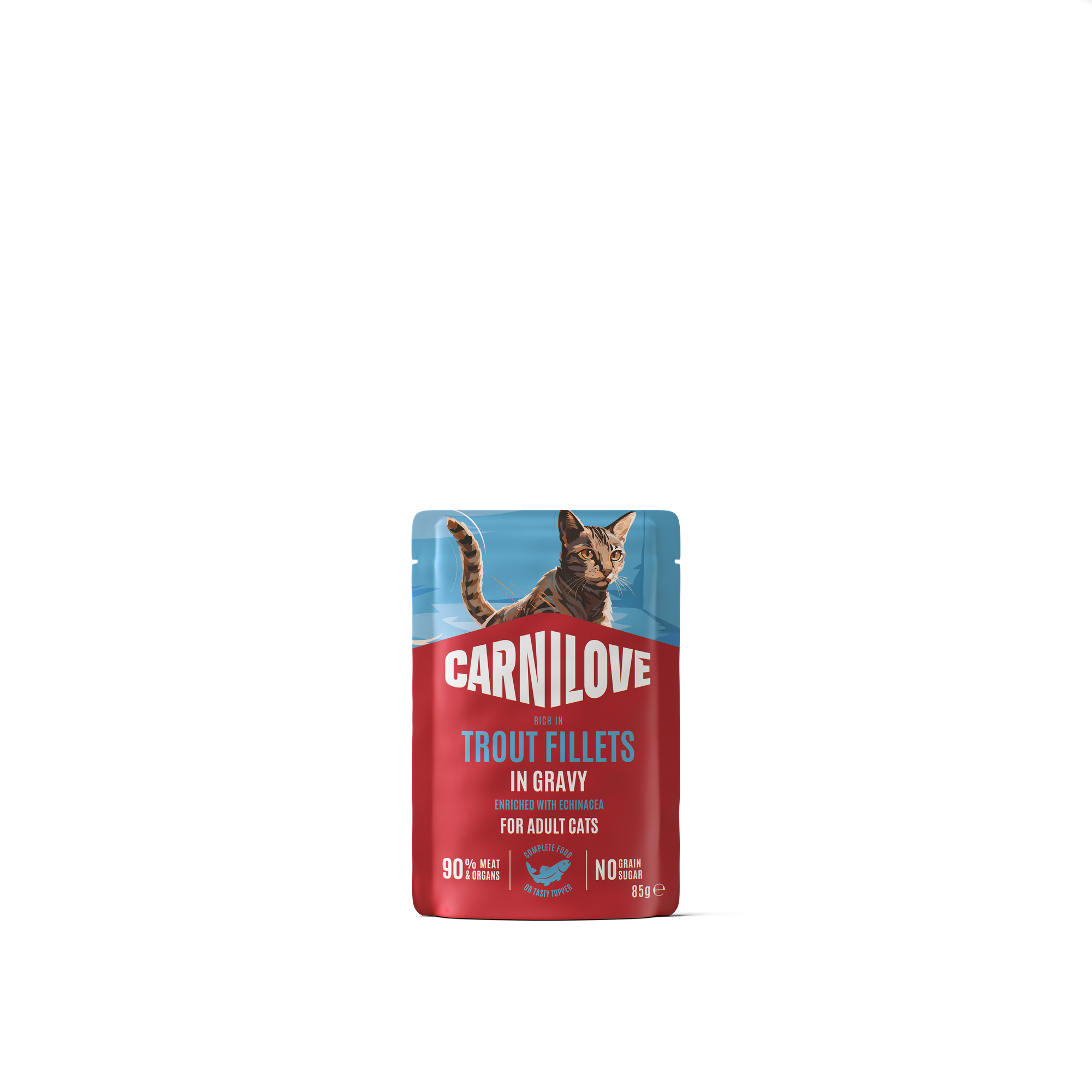 Cat Pouch Gravy Trout enriched with Echinacea 85g