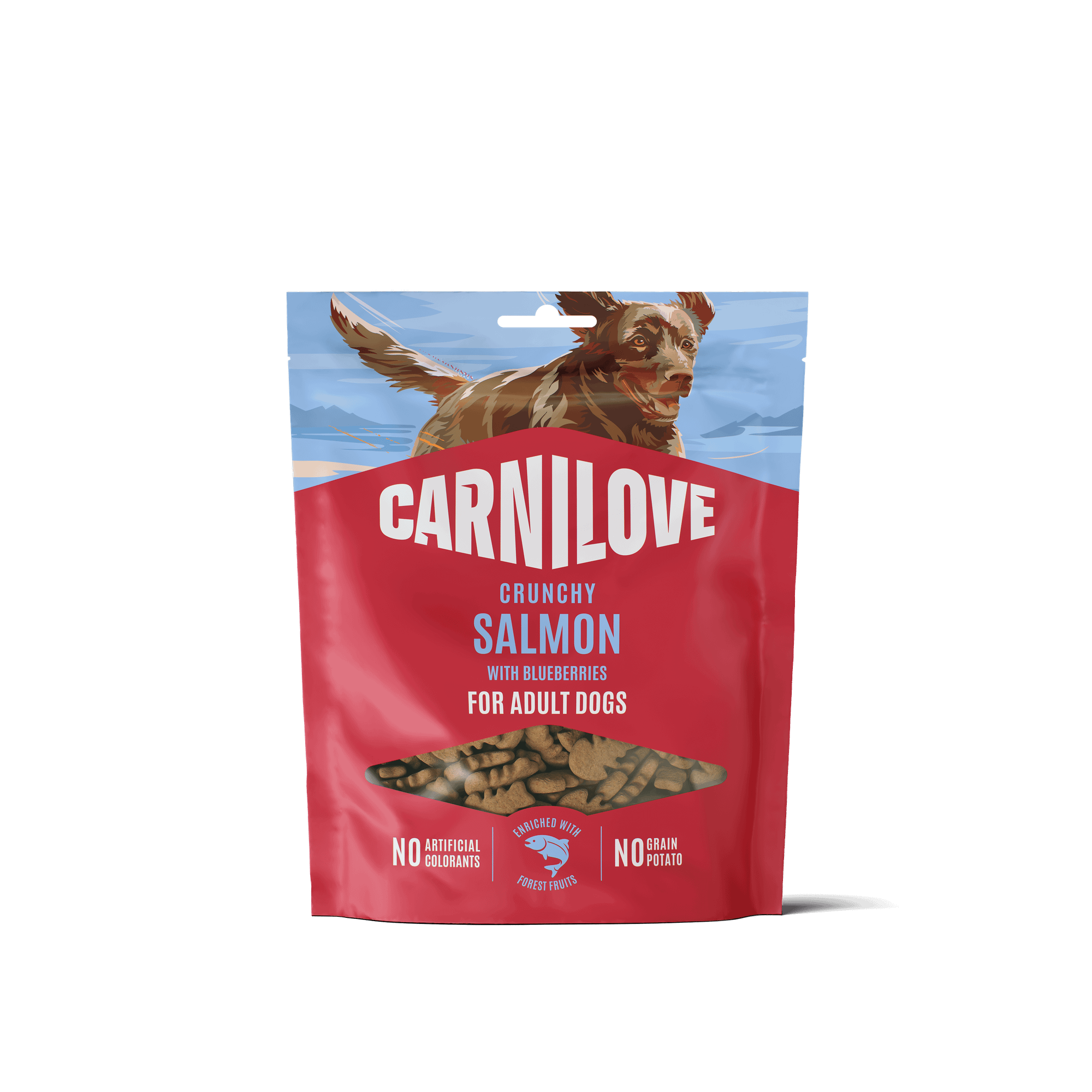 Dog Crunchy Snack Salmon with Blueberries 200g
