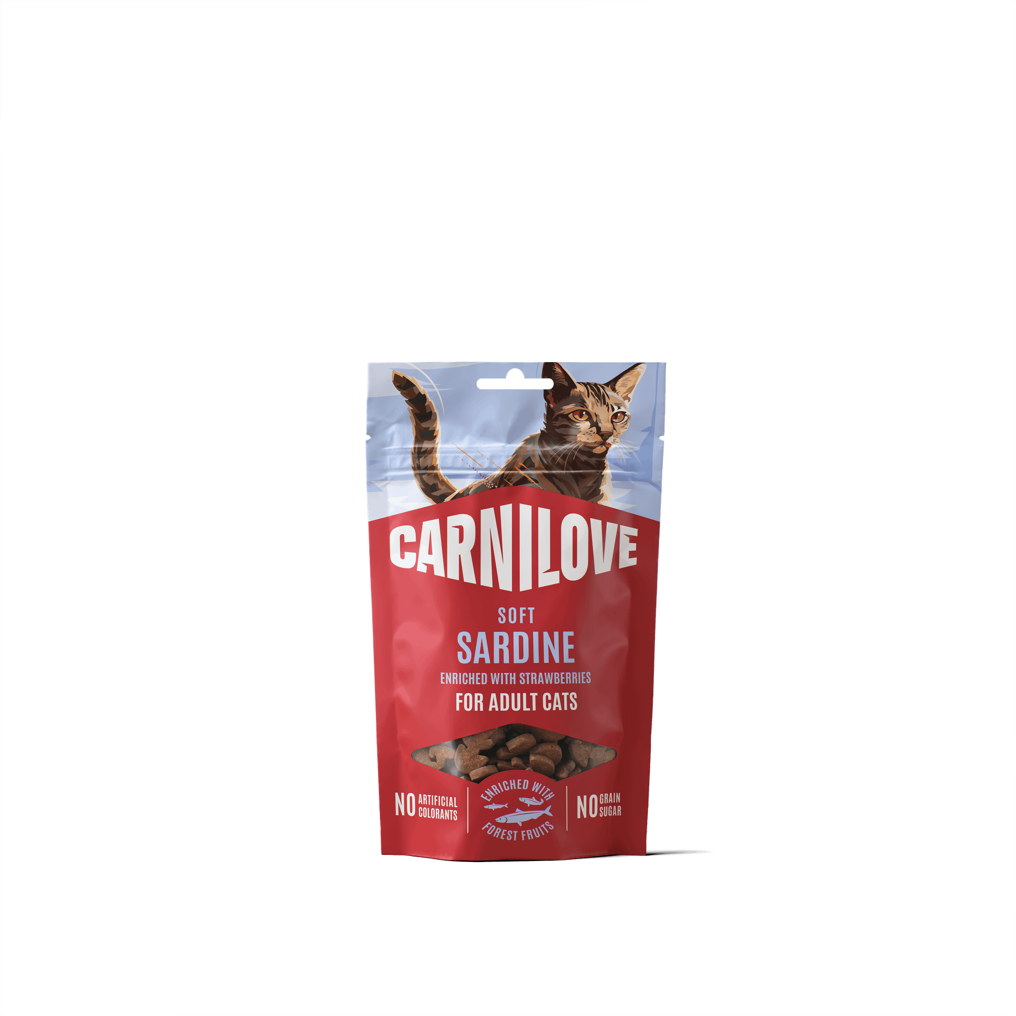 Cat Soft Snack Sardine enr. with Strawberry 50g