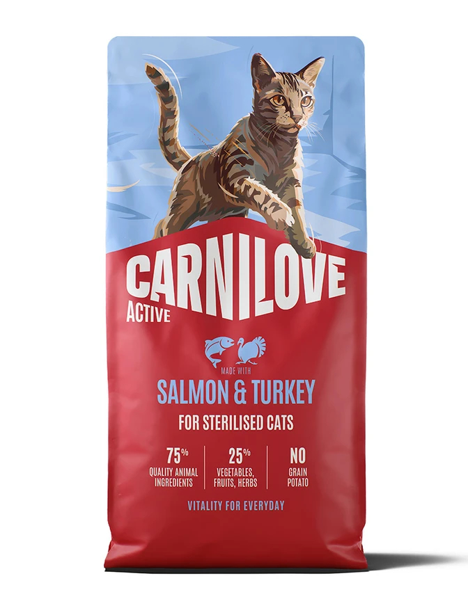 Active Cat Salmon & Turkey Sterilised Adult