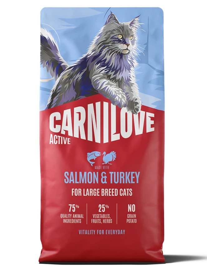 Active Cat Salmon & Turkey Adult Large Breeds