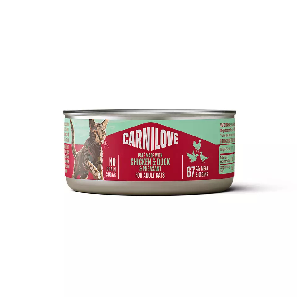 Cat Can Paté Chicken, Duck & Pheasant 100g