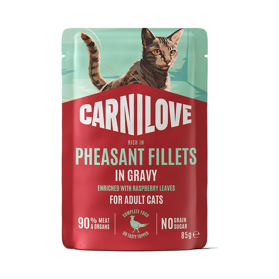 Cat Pouch Gravy Pheasant with Raspberry Leaves 85g