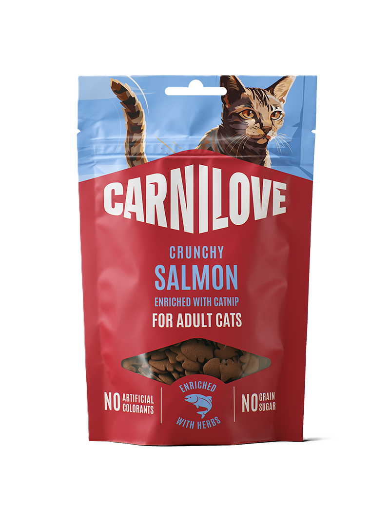 Cat Crunchy Snack Salmon enriched with Catnip 50g
