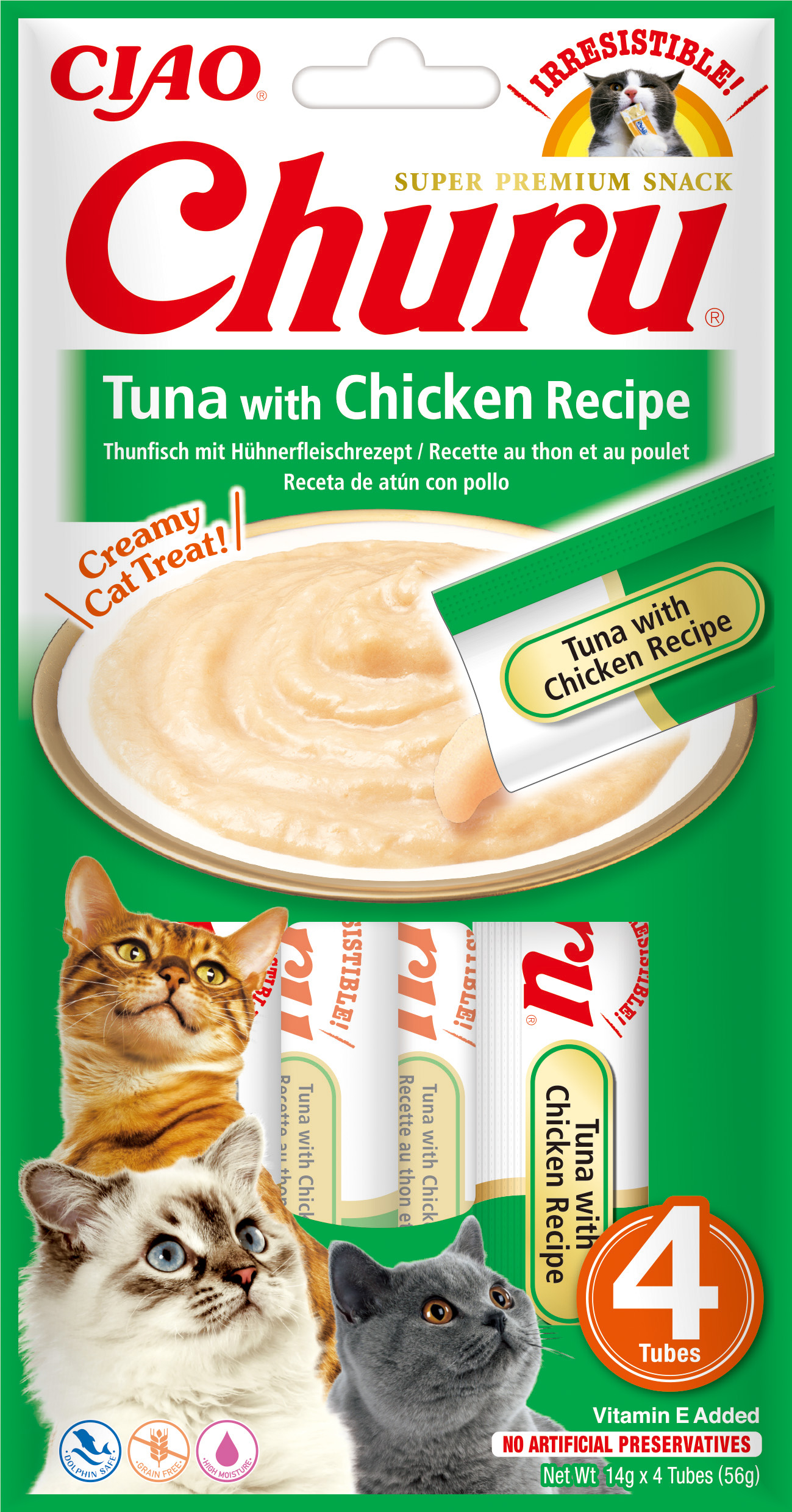 Cat Cremy Tuna with Chicken 4x14g
