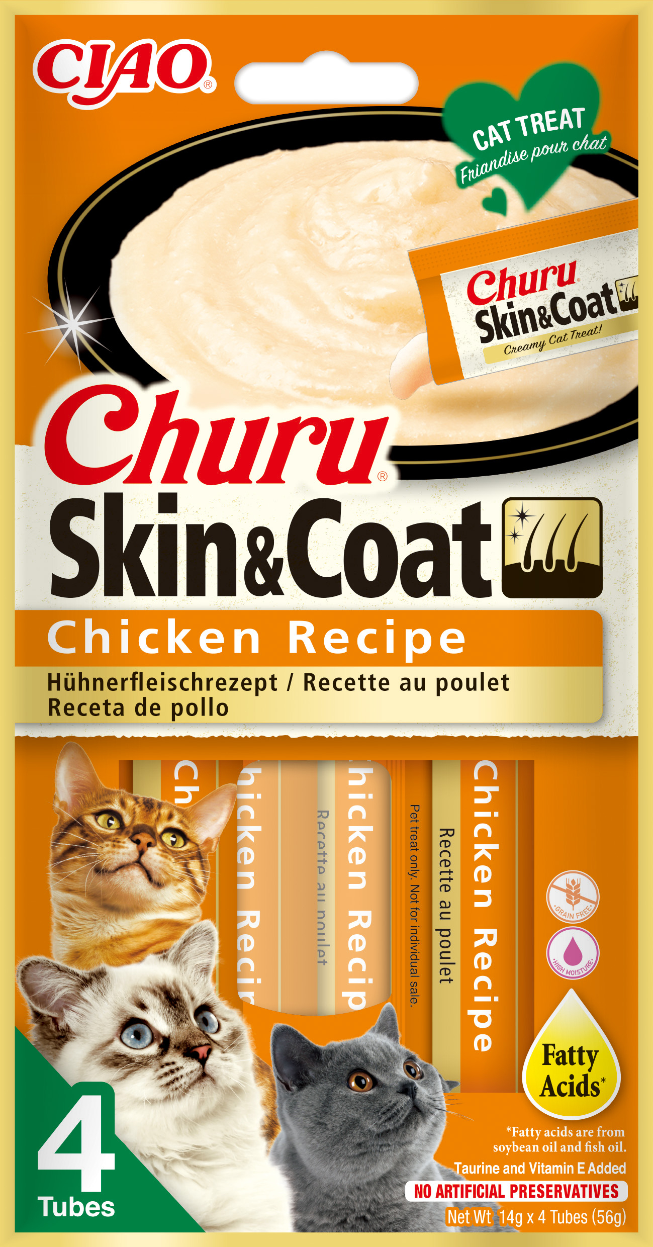 Cat Skin & Coat Chicken 4x14g