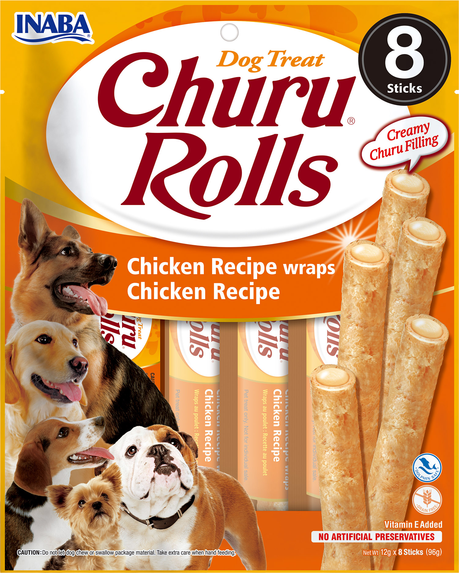 Dog Rolls Chicken wraps 8x12g