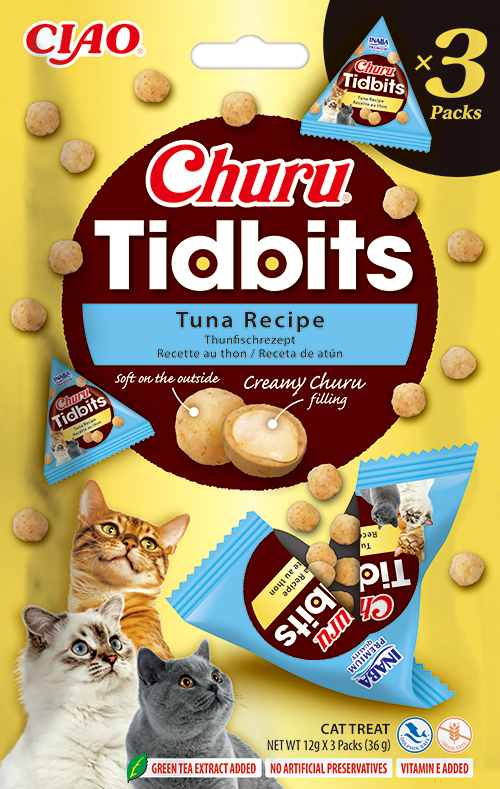 Tidbits 3p Tuna Recipe kattegodteri 3x12g