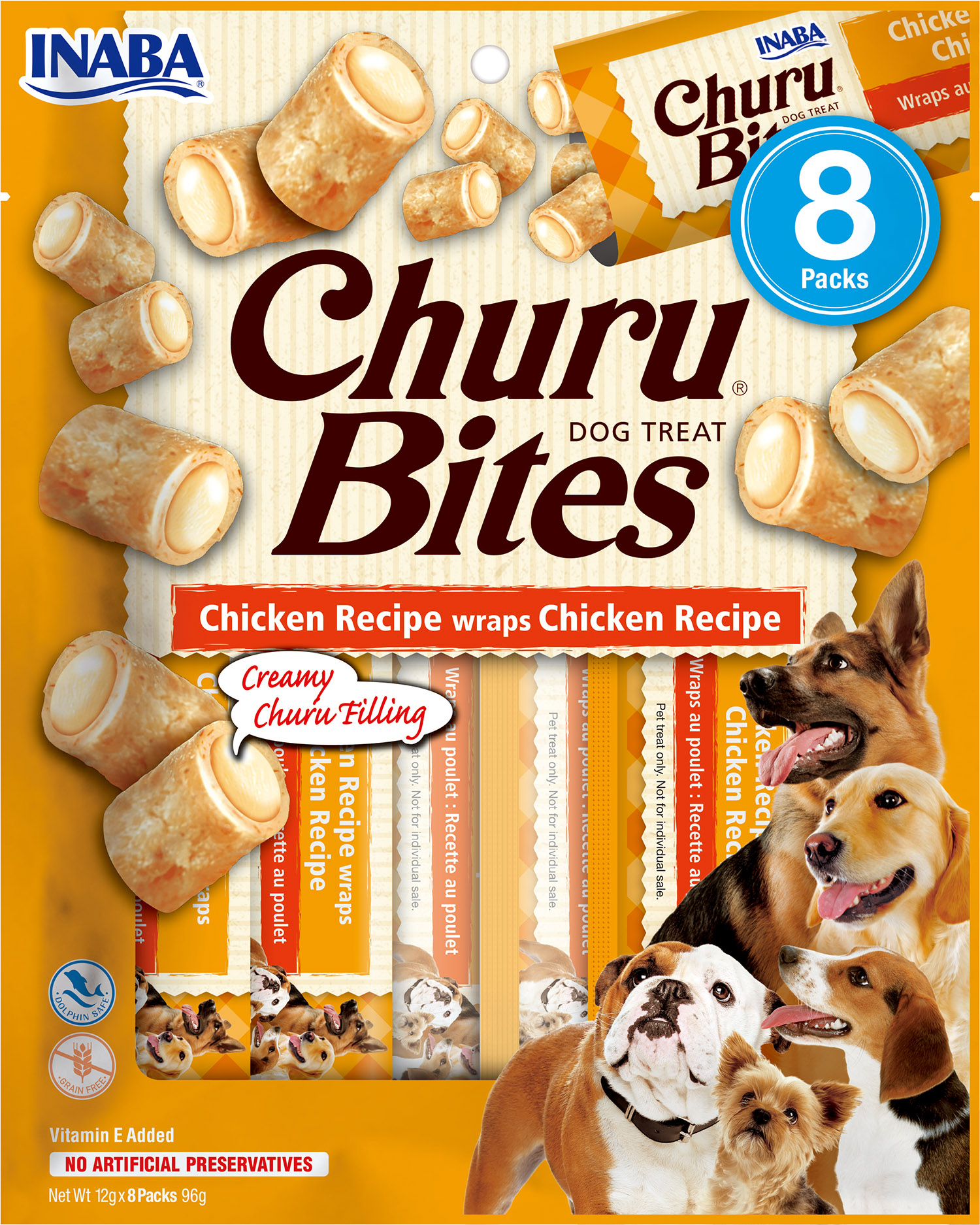 Dog Bites Chicken wraps 8x12g