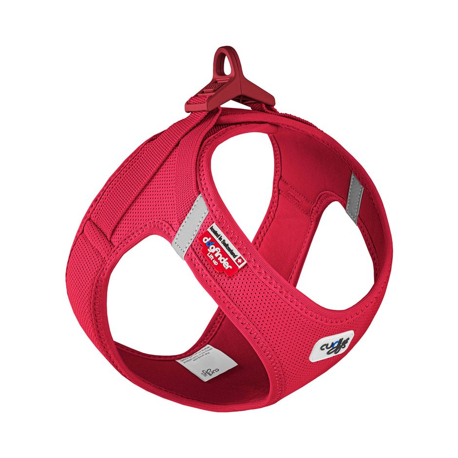 Clasp Step-In Hundsele Air-Mesh Röd