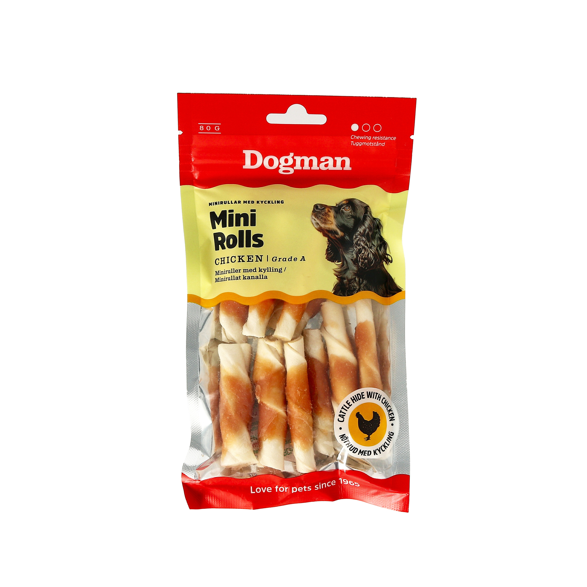 Minirullar med Kyckling Vit 80g