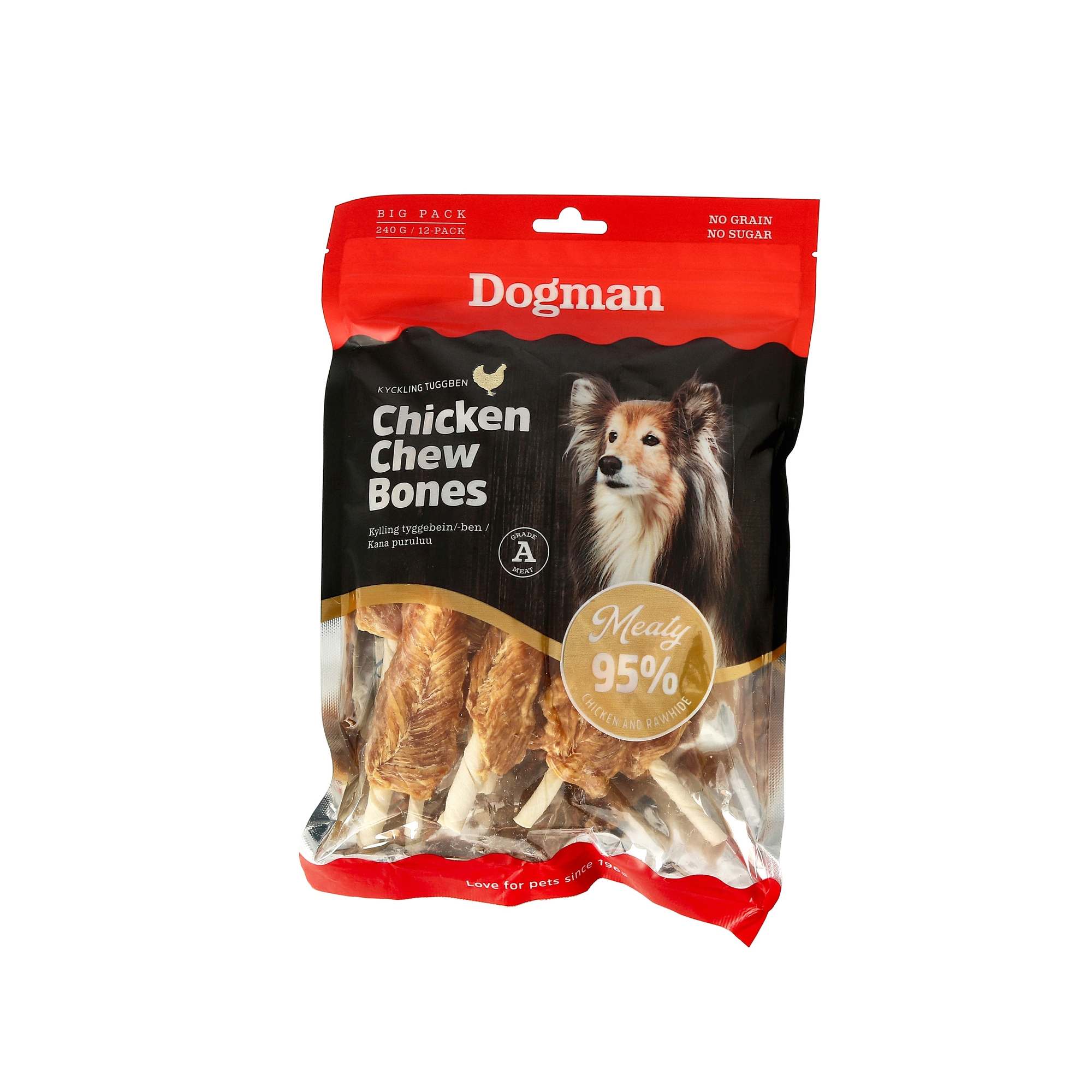 Meaty Kylling Tyggebein 12p 240g