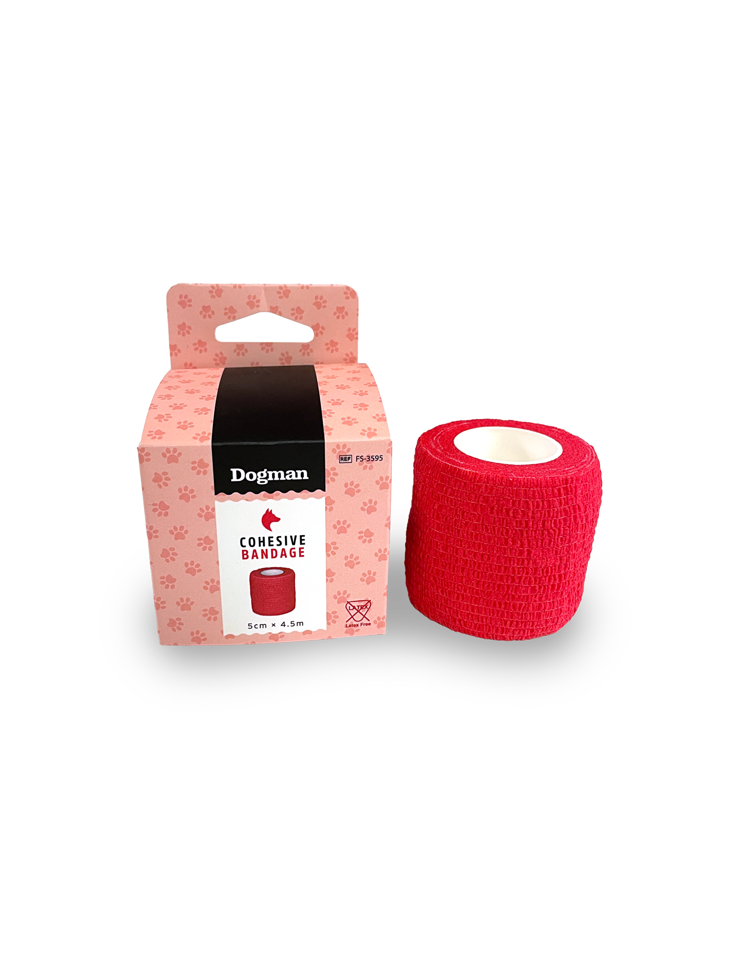 Selvheftende Bandasje Rød 4,5m