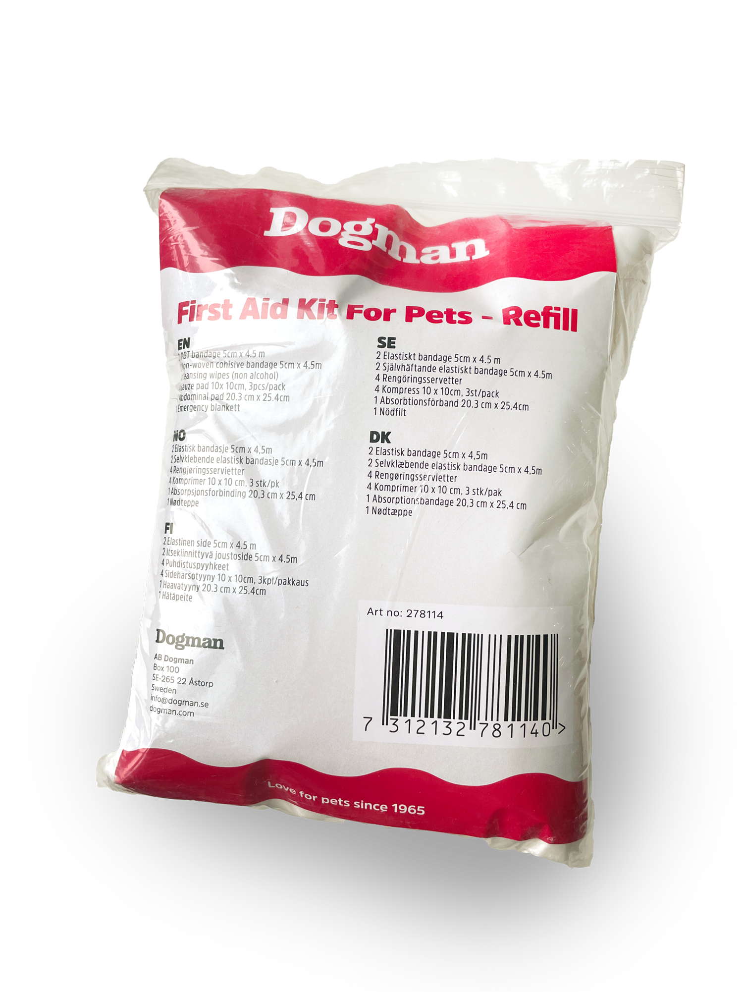 Refill-pakke M1 til Førstehjelpssett