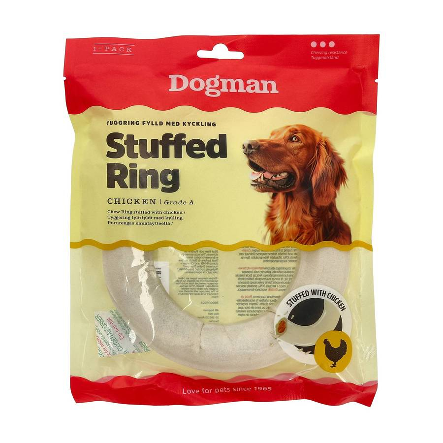 Tyggering Fylt med Kylling Hvit 15cm