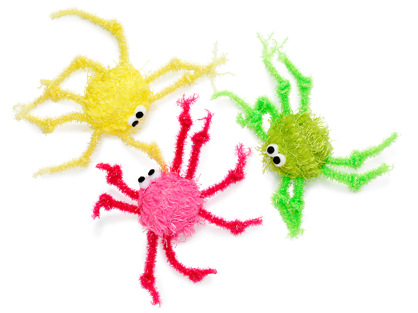 Kissanlelu kimaltelevat hämähäkit 3kpl