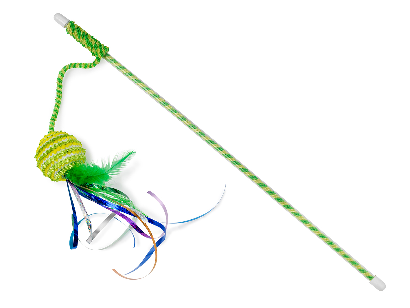 Kissan huiska hapsupallolla Vihreä