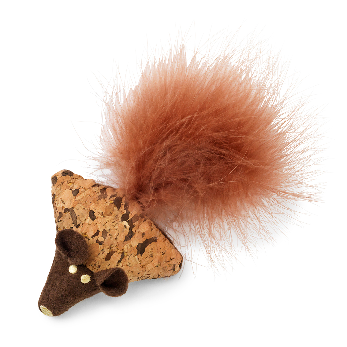 Kissanlelu Natural hiiri höyhenellä