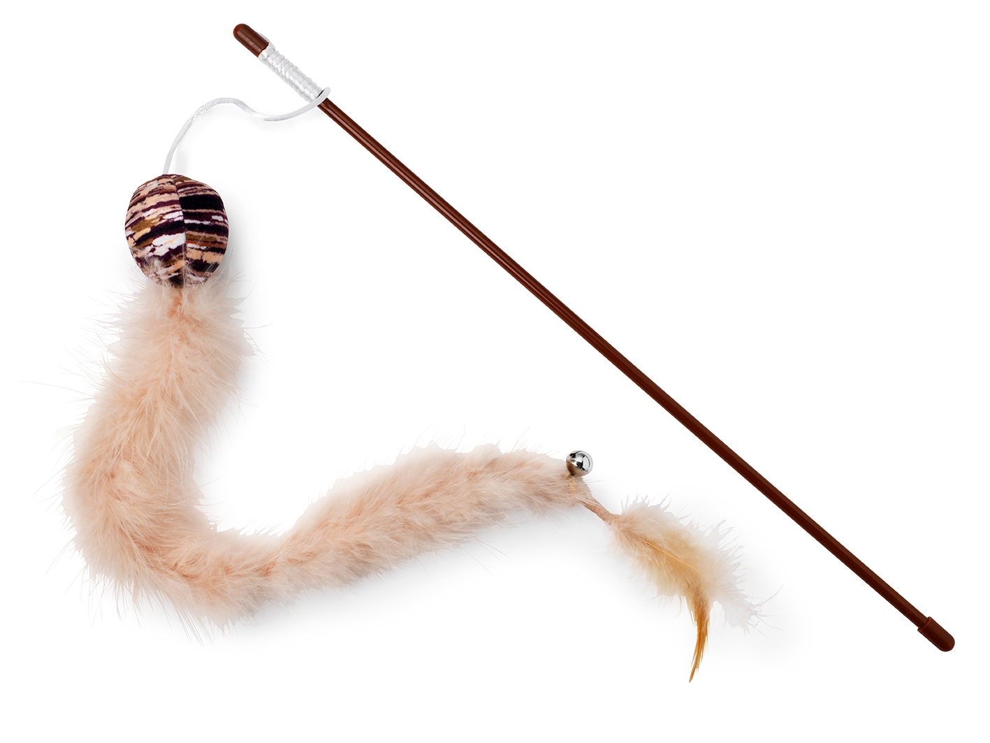 Kattleksak Spö Fuzzy Brun