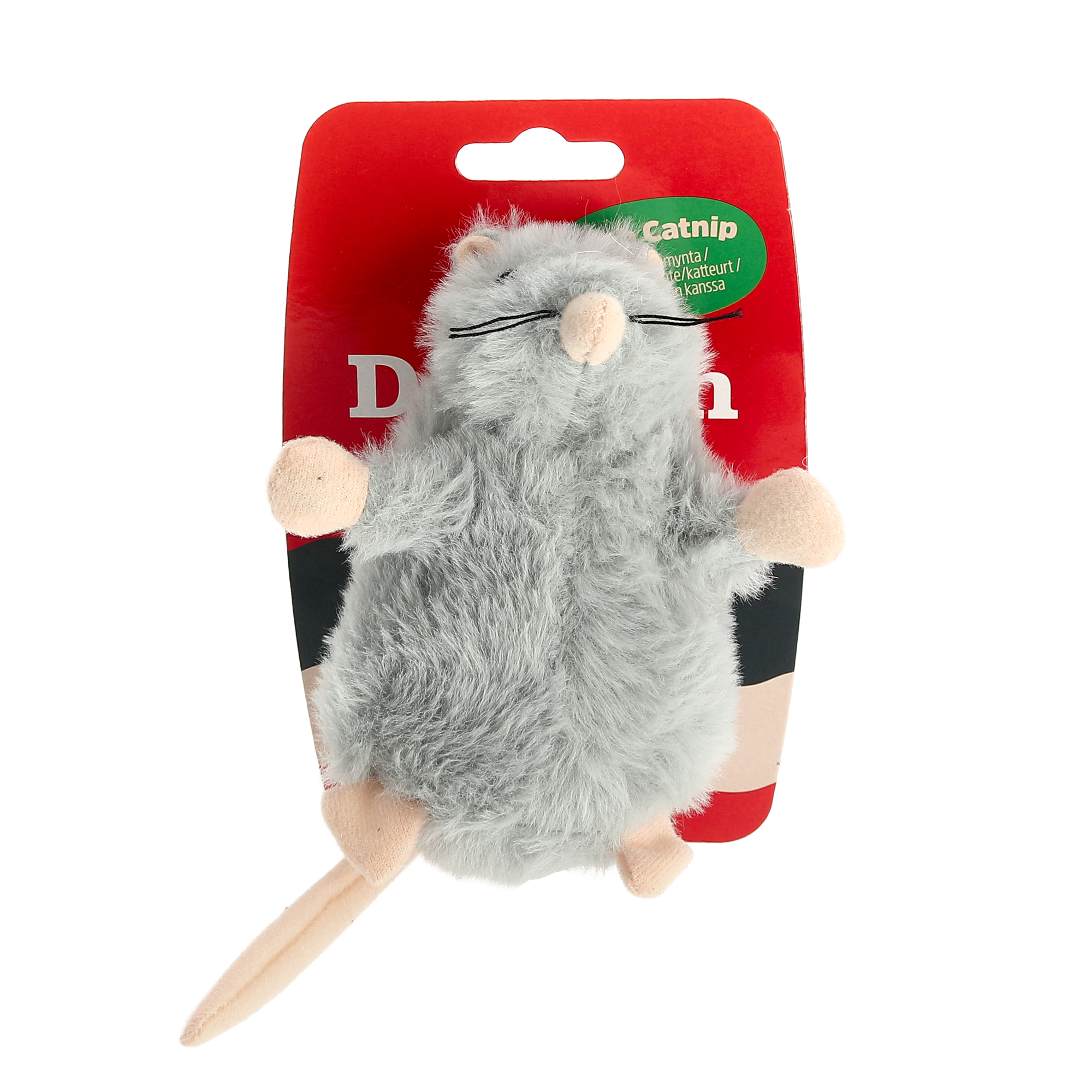 Kissalelu Pehmohiiri kissanmintulla Harmaa 13cm