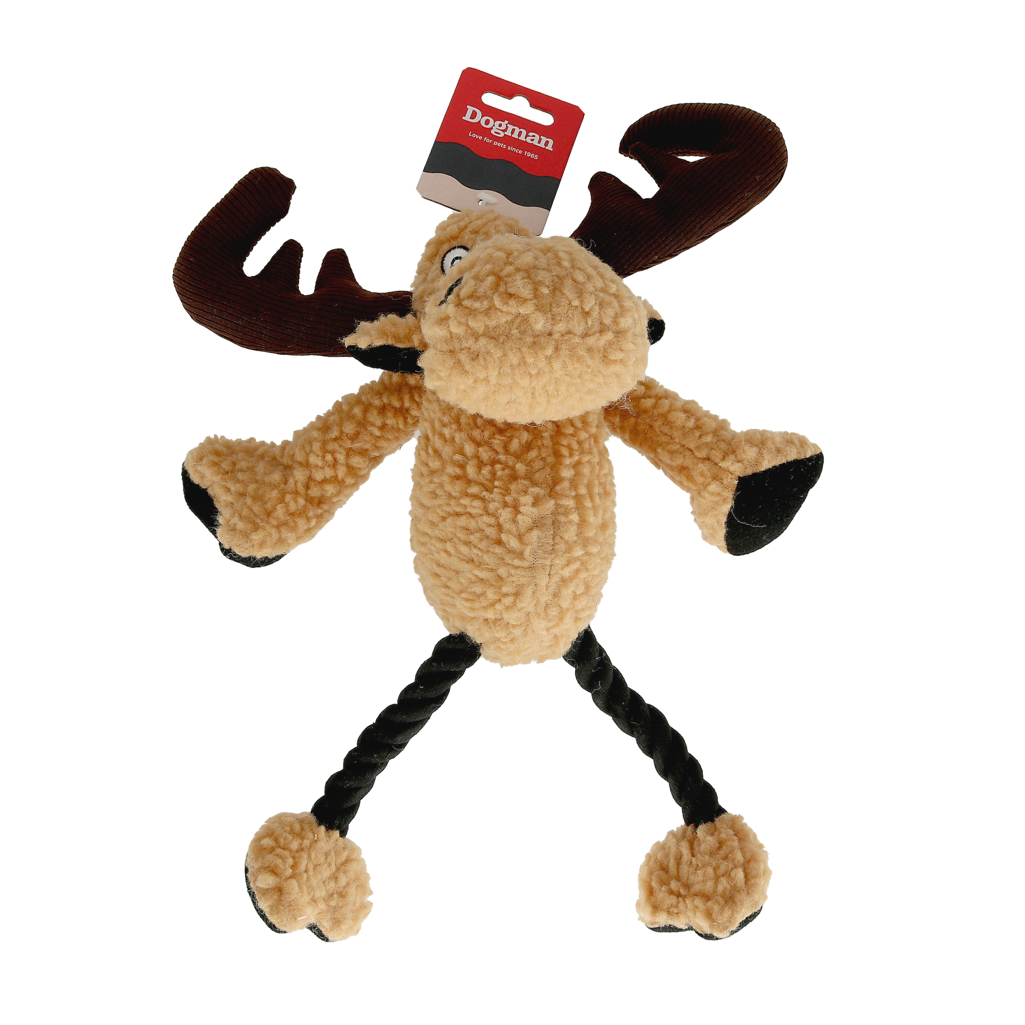 Hundleksak Älg med pip Brun 33cm