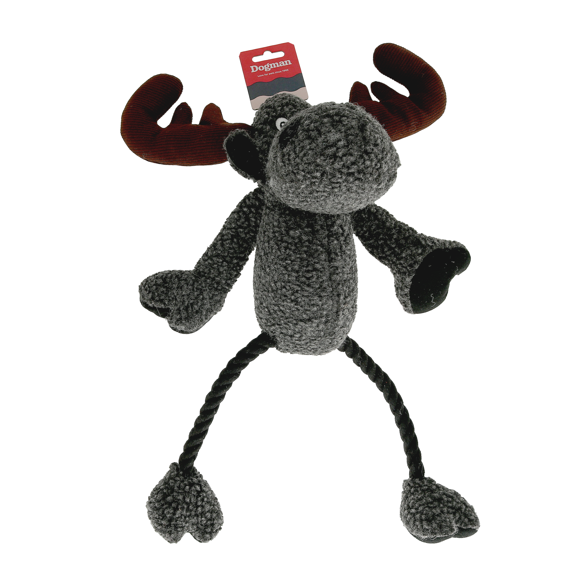 Koiralelu Hirvi piipittävä Harmaa 50cm