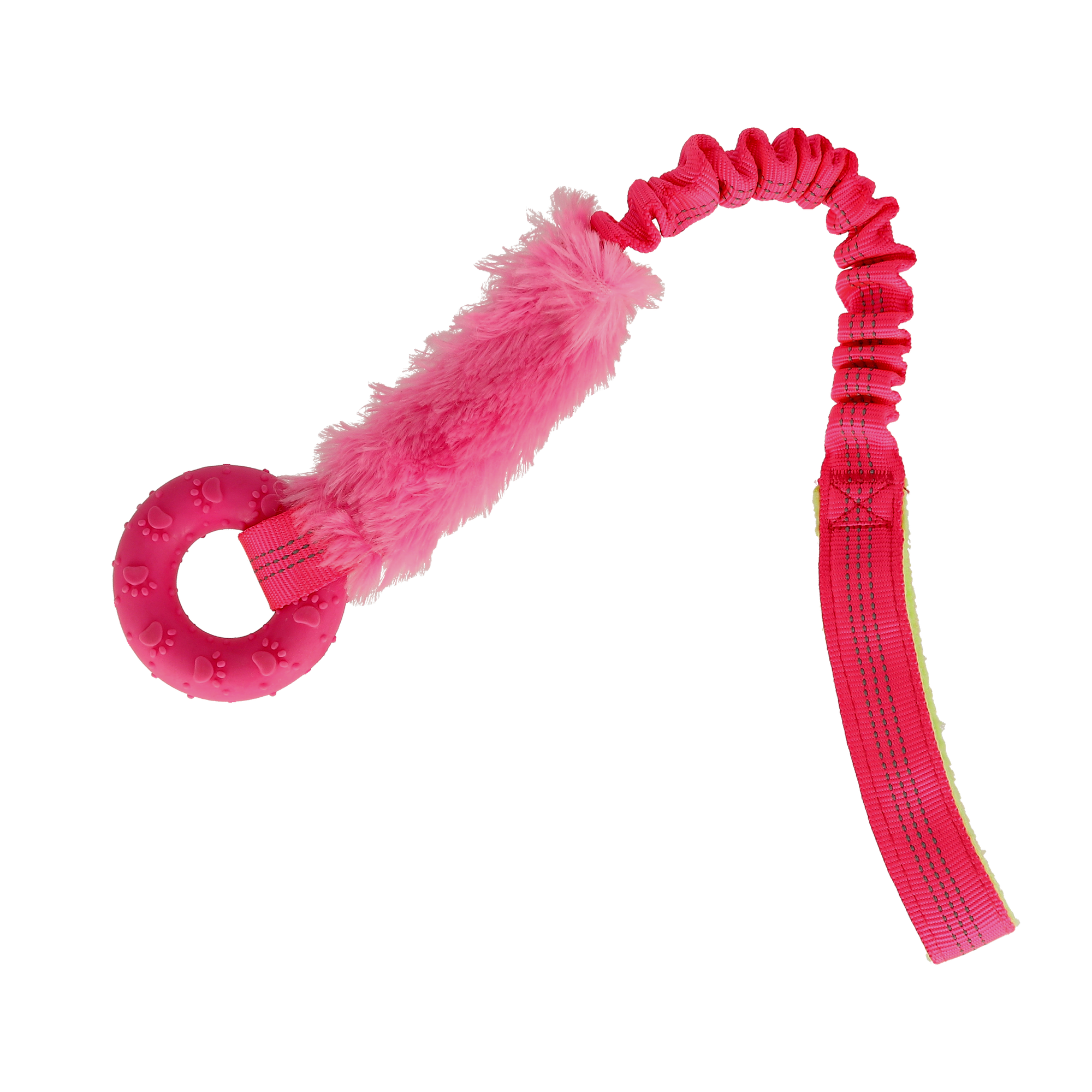 Valpleksak med päls och ring Rosa