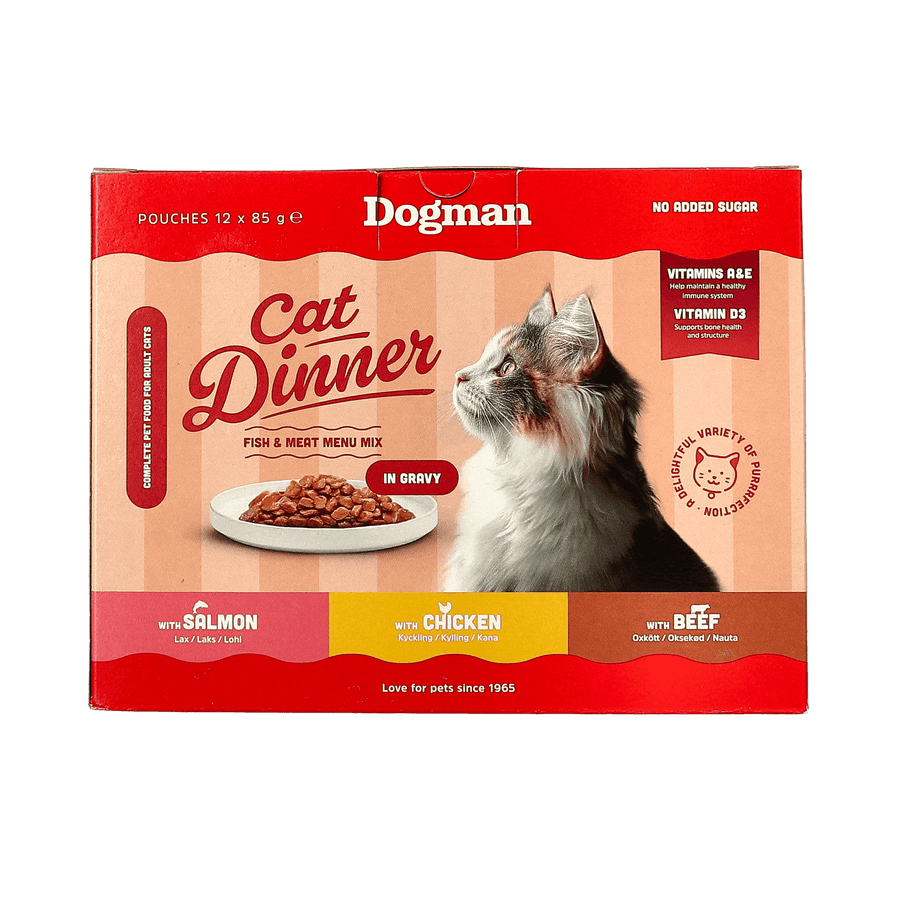 Cat Dinner in Gravy Våtfôr til katt 12x85g