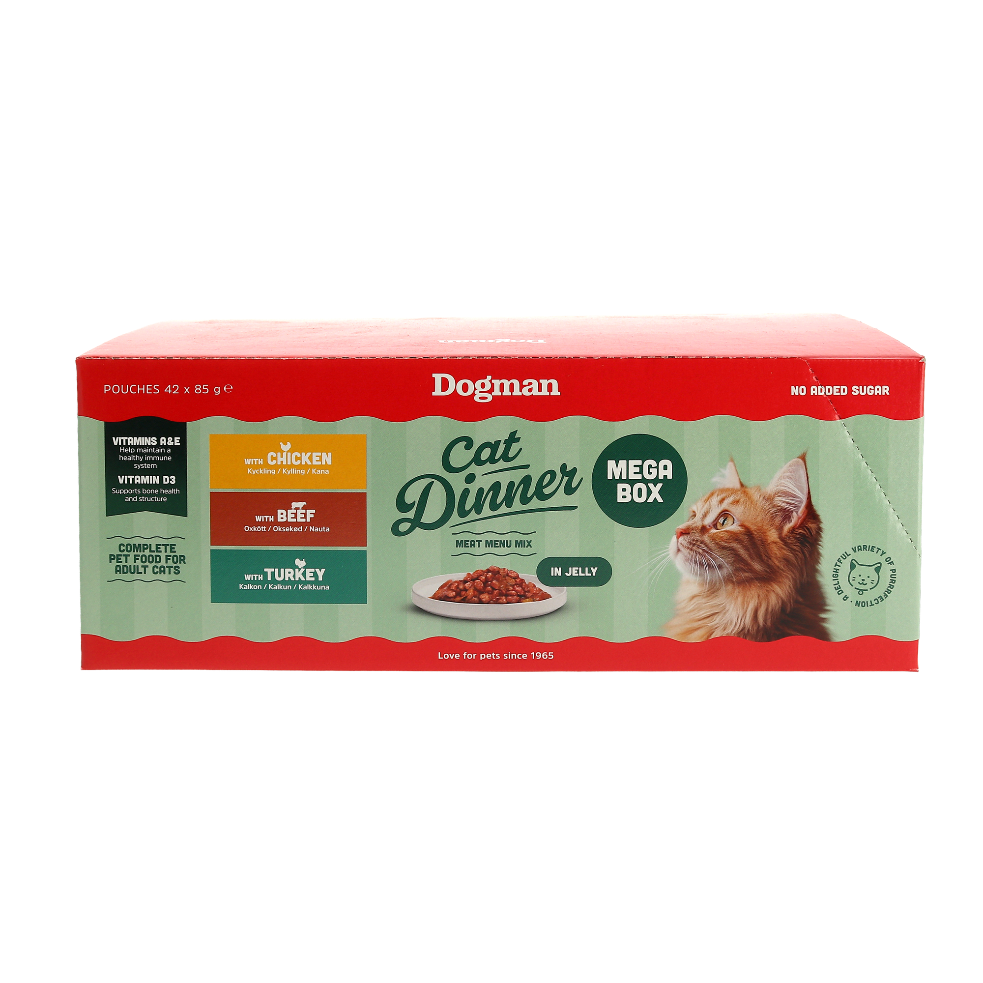 Cat Dinner Mega Box Jelly Våtfor til katt 42x85g