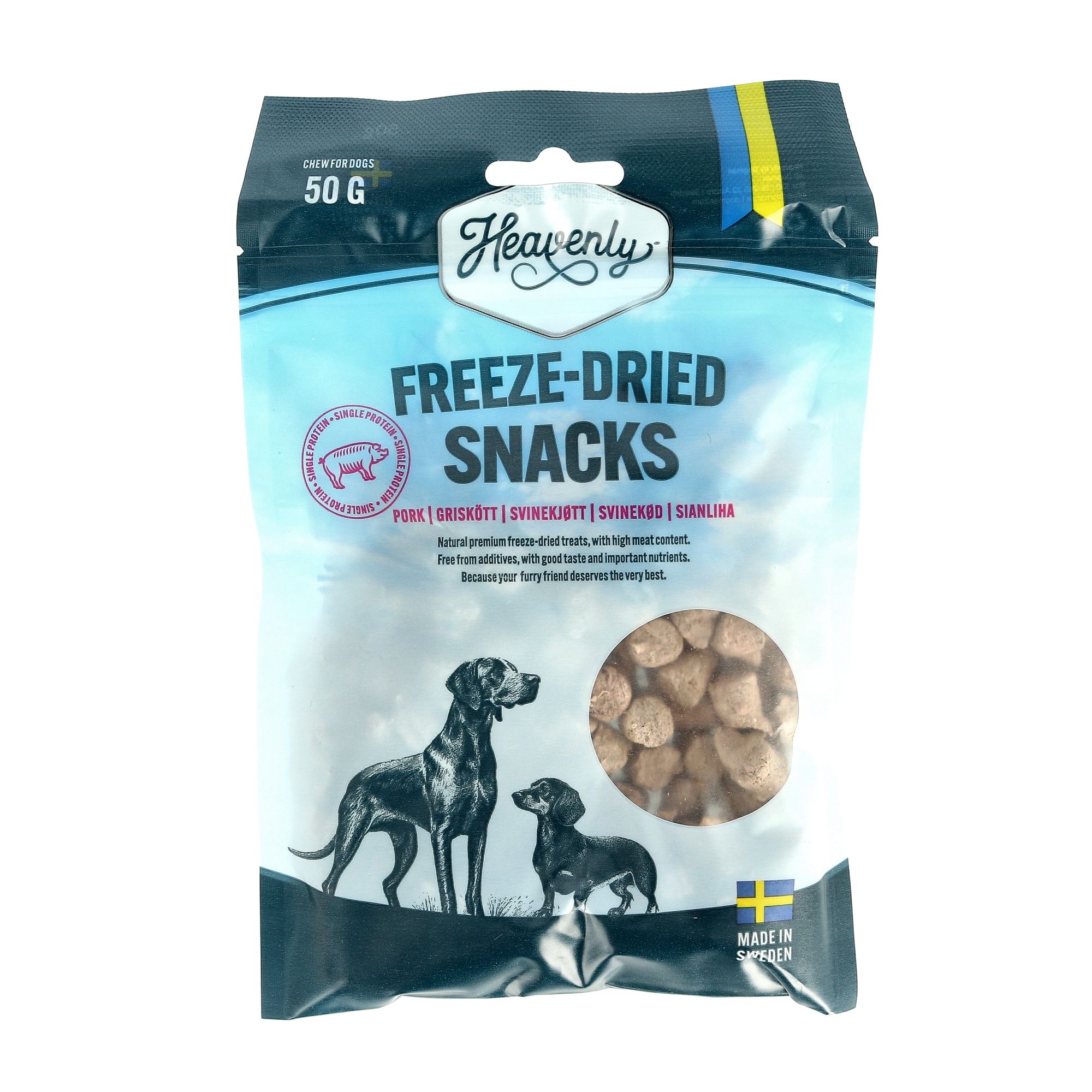 Frystorkat Snacks av Gris 50g