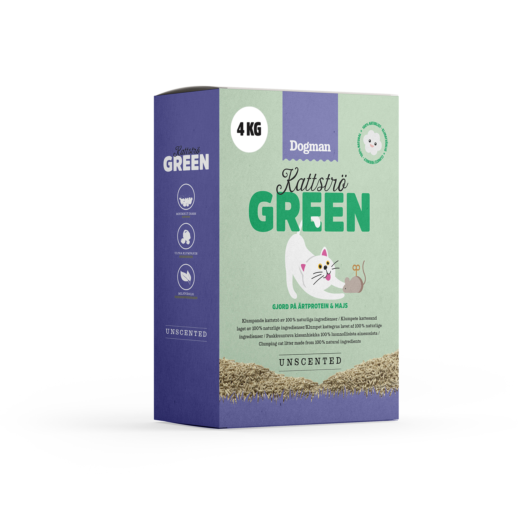 Green kissanhiekka hajusteeton 4kg