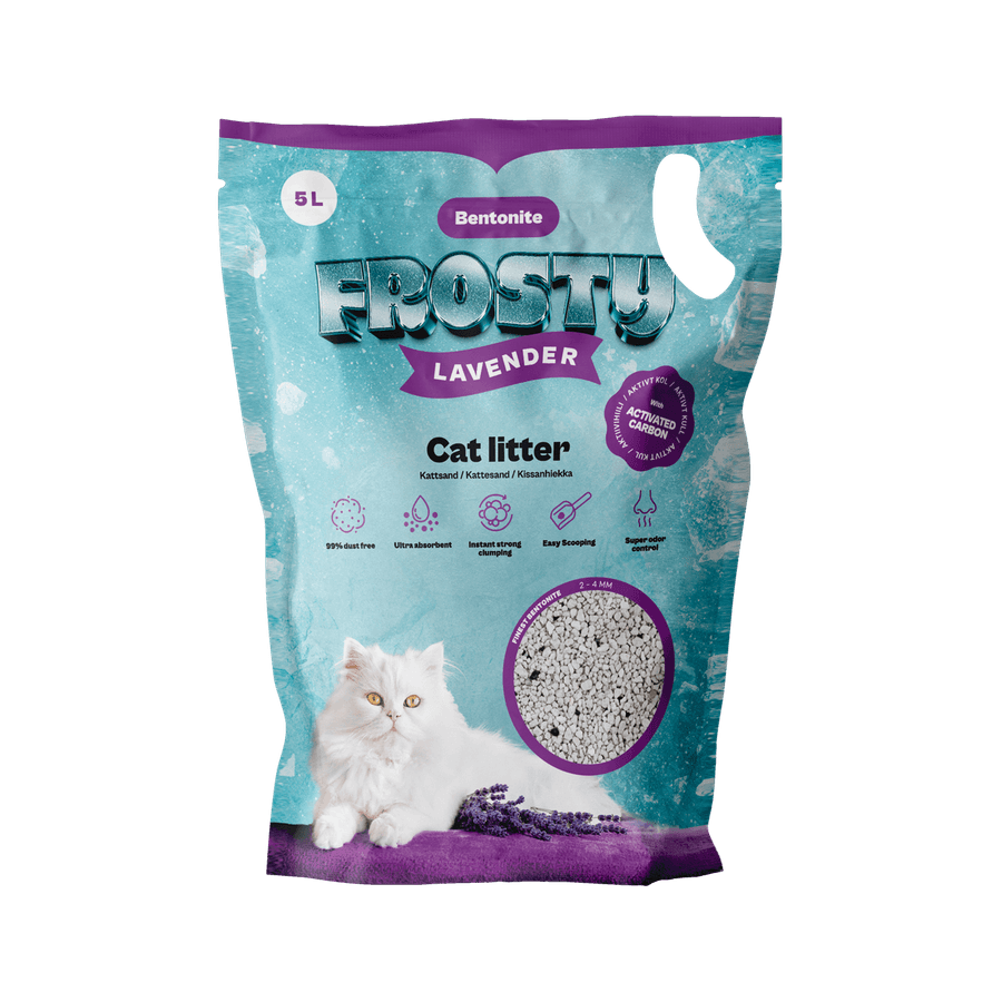 Bentonit Aktivt Kol Lavendel Kattsand 5L