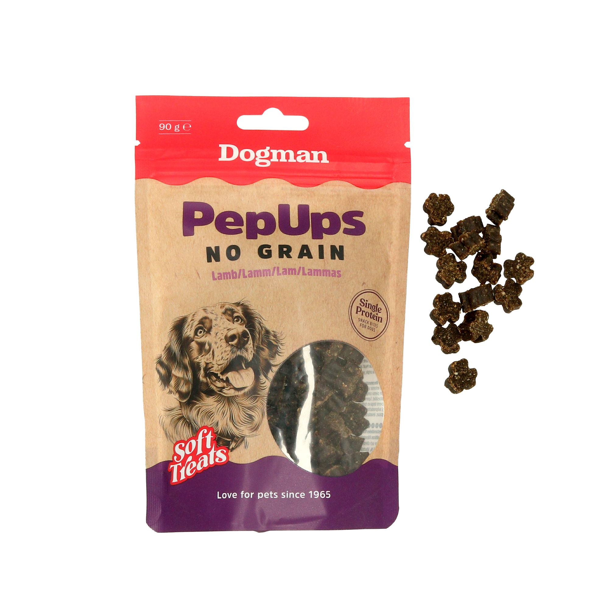 Pep Ups No Grain Lam Hundegodis 90g