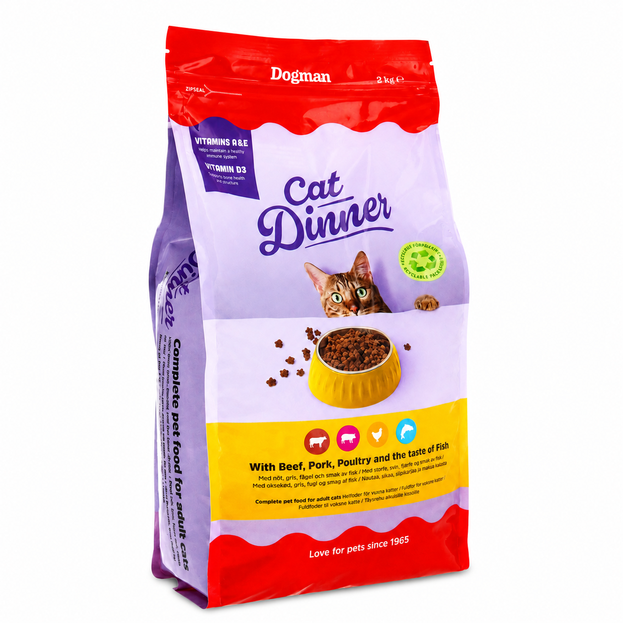 Cat Dinner Torrfoder för katt