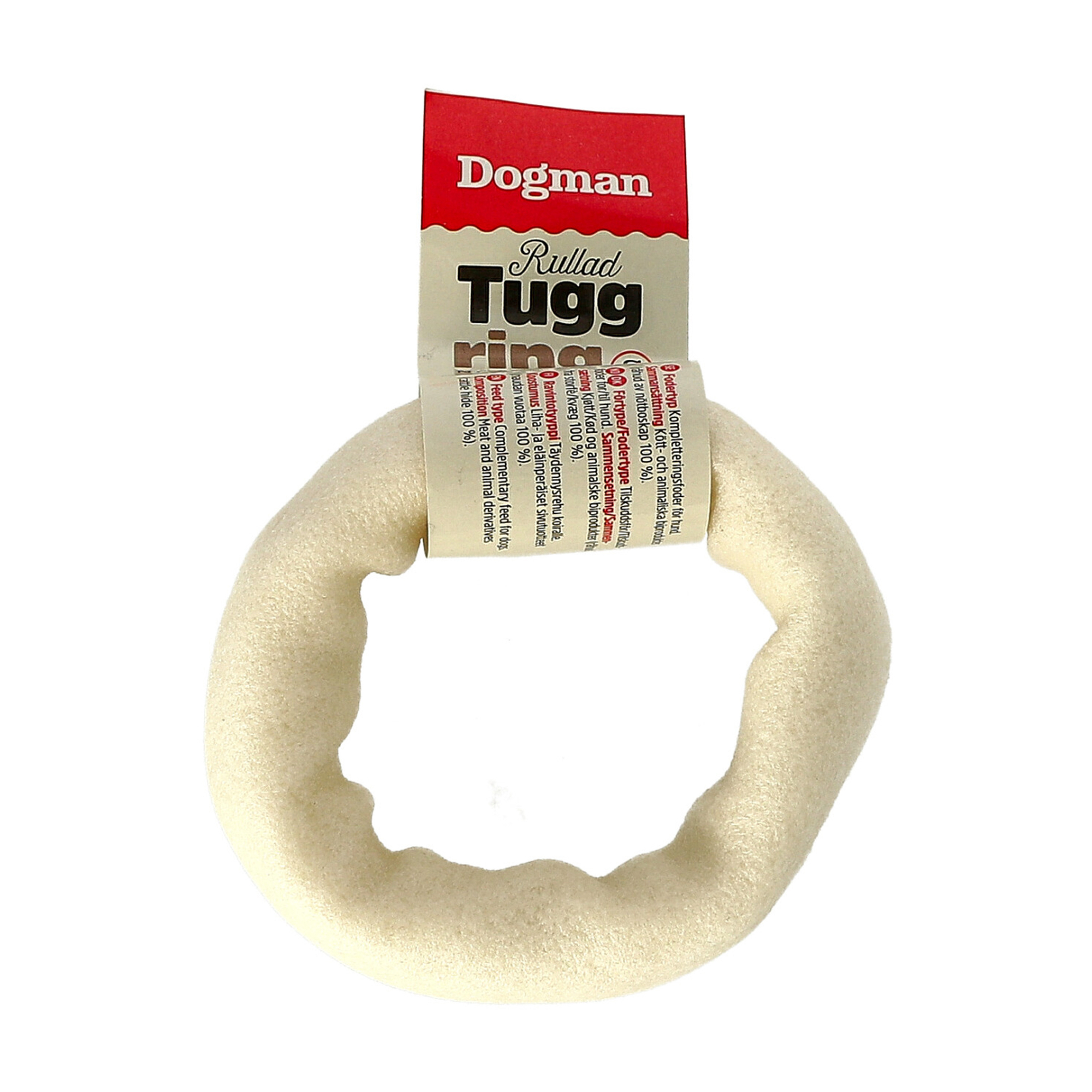 Tyggering Rullet Upakket Hvit 7,5cm