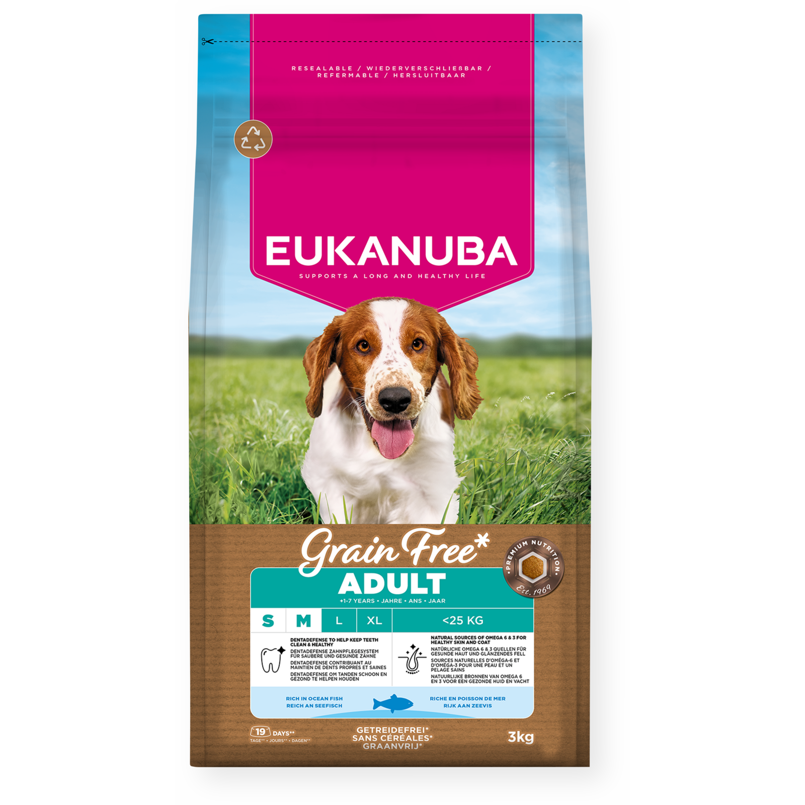 Dog Grain Free Adult Small/Medium Ocean Fish